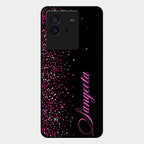 Glitter Customize Glass Case Cover Pink For Iqoo Neo 6 5G