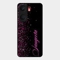 Glitter Customize Glass Case Cover Pink For Iqoo Neo 9 Pro 5G