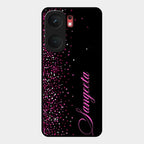 Glitter Customize Glass Case Cover Pink For Iqoo Neo 9 Pro 5G