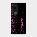 Glitter Customize Glass Case Cover Pink For Iqoo Z10R