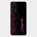 Glitter Customize Glass Case Cover Pink For Iqoo Z3 5G