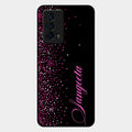 Glitter Customize Glass Case Cover Pink For Iqoo Z5 5G