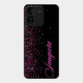 Glitter Customize Glass Case Cover Pink For Iqoo Z9 5G