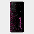 Glitter Customize Glass Case Cover Pink For Iqoo Z9 Lite 5G