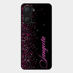 Glitter Customize Glass Case Cover Pink For Iqoo Z9 Lite 5G