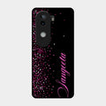 Glitter Customize Glass Case Cover Pink For Iqoo Z9S 5G