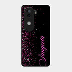 Glitter Customize Glass Case Cover Pink For Iqoo Z9S 5G