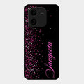 Glitter Customize Glass Case Cover Pink For Iqoo Z9X 5G