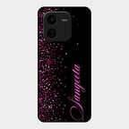 Glitter Customize Glass Case Cover Pink For Iqoo Z9X 5G