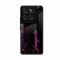 Glitter Customize Glass Case Cover Pink For Motorola Edge 60 Pro 5G