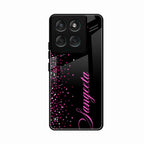 Glitter Customize Glass Case Cover Pink For Motorola Edge 60 Stylus 5G