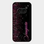 Glitter Customize Glass Case Cover Pink For Nothing Phone 2A 5G