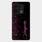 Glitter Customize Glass Case Cover Pink For Oneplus 10 Pro 5G