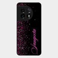 Glitter Customize Glass Case Cover Pink For Oneplus 11 5G