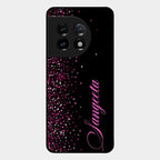 Glitter Customize Glass Case Cover Pink For Oneplus 11 5G