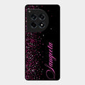 Glitter Customize Glass Case Cover Pink For Oneplus 12R 5G