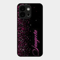 Glitter Customize Glass Case Cover Pink For Oneplus 13S 5G