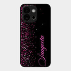 Glitter Customize Glass Case Cover Pink For Oneplus 13S 5G