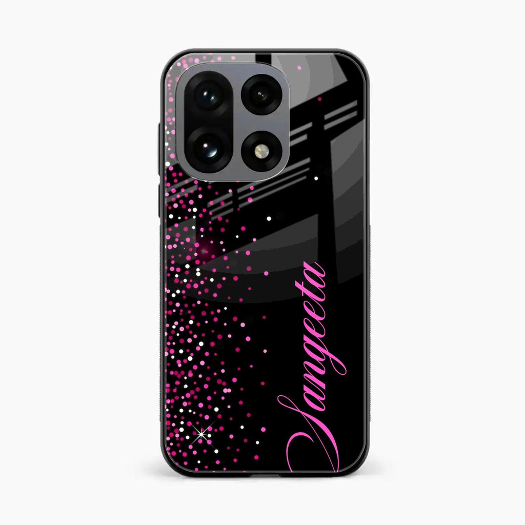 Glitter Customize Glass Case Cover Pink For OnePlus 15 5G