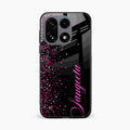Glitter Customize Glass Case Cover Pink For OnePlus 15 5G