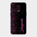 Glitter Customize Glass Case Cover Pink For Oneplus 7