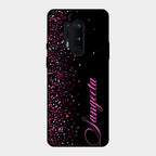 Glitter Customize Glass Case Cover Pink For Oneplus 8 Pro
