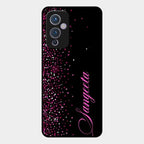 Glitter Customize Glass Case Cover Pink For Oneplus 9 5G