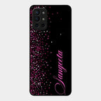 Glitter Customize Glass Case Cover Pink For Oneplus 9R 5G