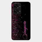 Glitter Customize Glass Case Cover Pink For Oneplus Nord 2T 5G