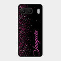 Glitter Customize Glass Case Cover Pink For Oneplus Nord 4 5G