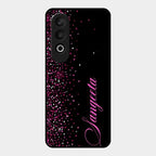 Glitter Customize Glass Case Cover Pink For Oneplus Nord Ce 4 5G