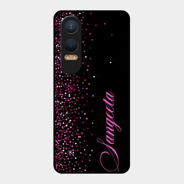 Glitter Customize Glass Case Cover Pink For Oneplus Nord Ce 4 Lite 5G