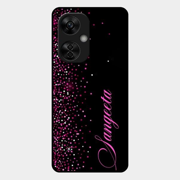 Glitter Customize Glass Case Cover Pink For Oneplus Nord Ce5 5G