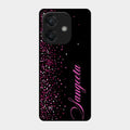 Glitter Customize Glass Case Cover Pink For Oppo A3X 5G