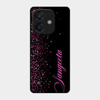 Glitter Customize Glass Case Cover Pink For Oppo A3X 5G