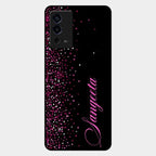 Glitter Customize Glass Case Cover Pink For Oppo A55