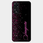 Glitter Customize Glass Case Cover Pink For Oppo A78 5G