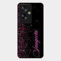 Glitter Customize Glass Case Cover Pink For Oppo A79 5G