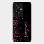 Glitter Customize Glass Case Cover Pink For Oppo A79 5G