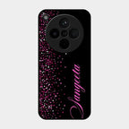 Glitter Customize Glass Case Cover Pink For Oppo Find X8 5G