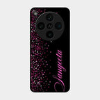 Glitter Customize Glass Case Cover Pink For Oppo Find X8 Pro 5G