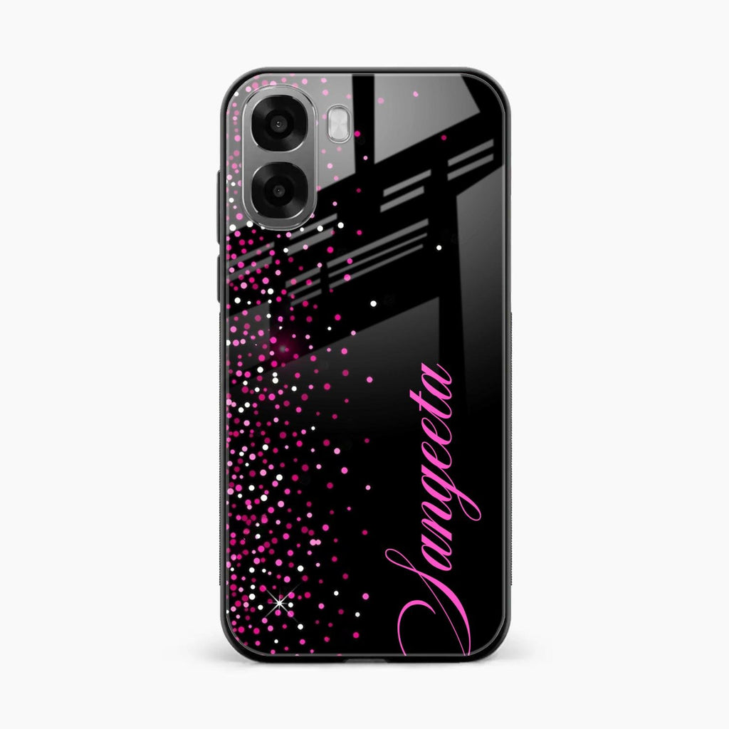 Glitter Customize Glass Case Cover Pink For Oppo K14x 5G