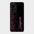 Glitter Customize Glass Case Cover Pink For Oppo Reno 10 5G