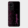 Glitter Customize Glass Case Cover Pink For Oppo Reno 10 Pro 5G