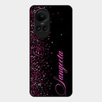 Glitter Customize Glass Case Cover Pink For Oppo Reno 10 Pro 5G