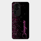 Glitter Customize Glass Case Cover Pink For Oppo Reno 10 Pro Plus 5G