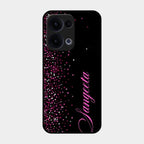 Glitter Customize Glass Case Cover Pink For Oppo Reno 13 5G