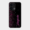 Glitter Customize Glass Case Cover Pink For Oppo Reno 13 Pro 5G