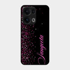 Glitter Customize Glass Case Cover Pink For Oppo Reno 13 Pro 5G