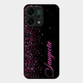 Glitter Customize Glass Case Cover Pink For Oppo Reno 14 5G